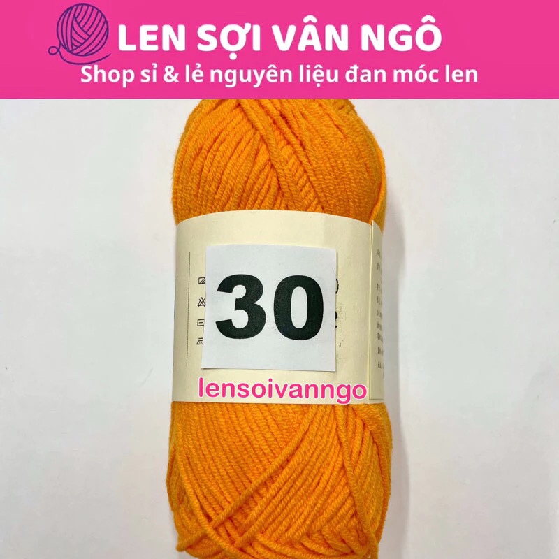 Len Susan 4 đan móc áo, khăn, thú bông, mũ... (cuộn 50gr) (26284)
