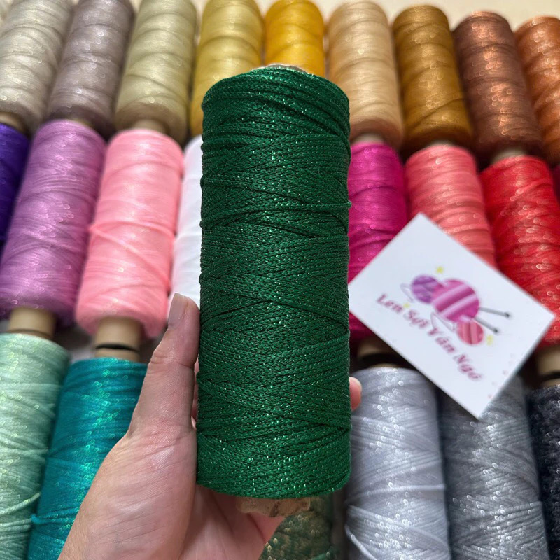 Sợi dệt kim tuyến 2mm Craftyarn VN (cuộn 125gr) (26265)
