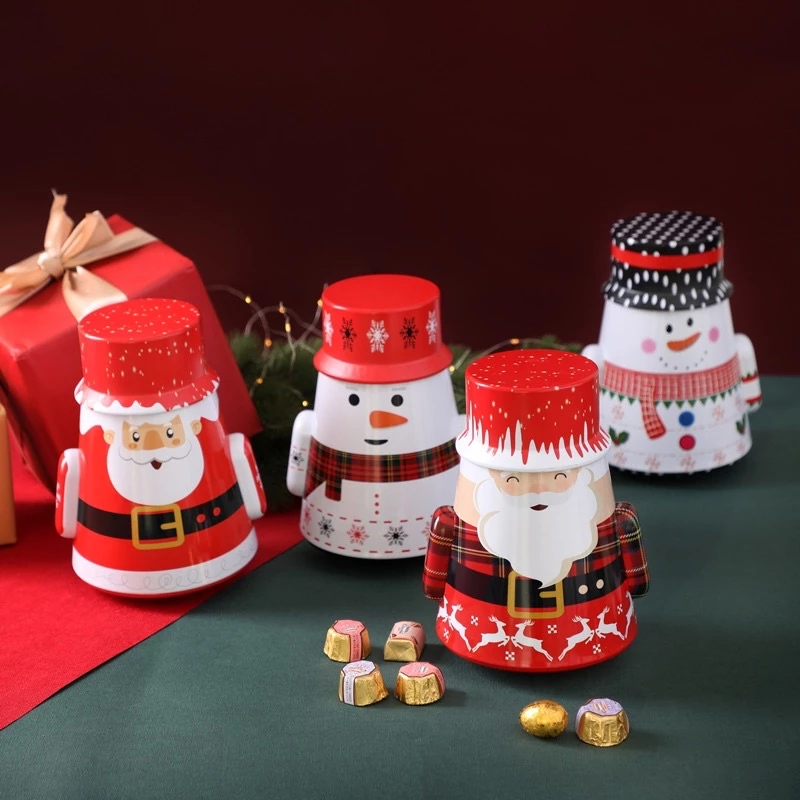 Hộp decor hình ông già Noel / người tuyết (26055)