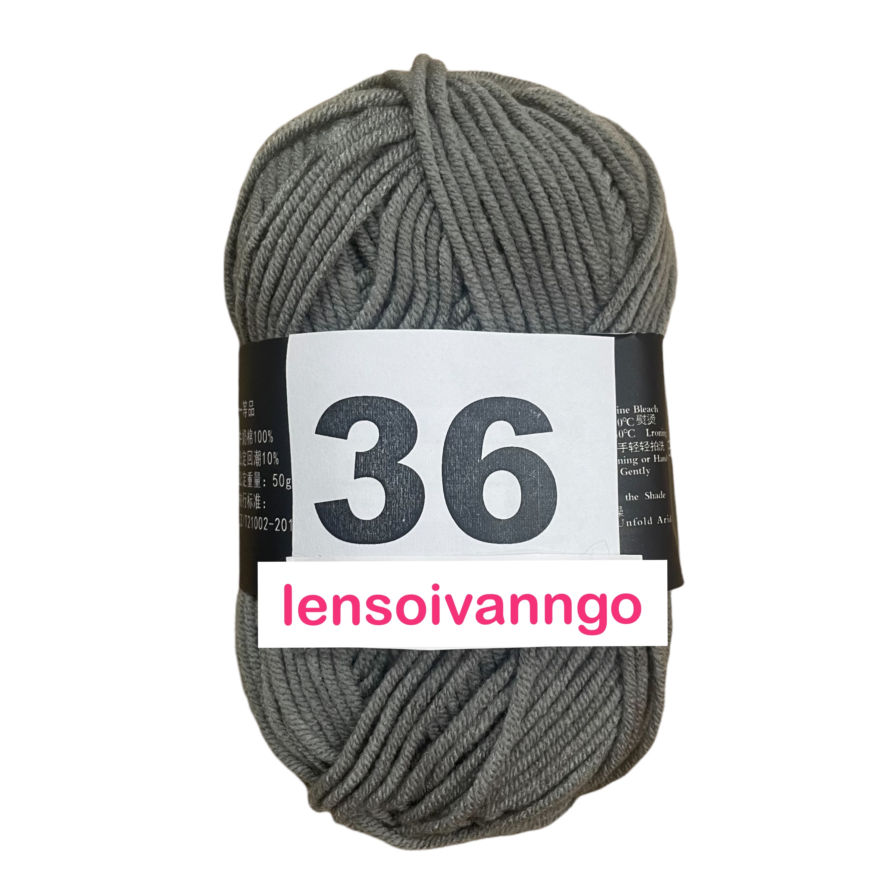 Len Milk Cotton 50gr (mác đen) (26276)