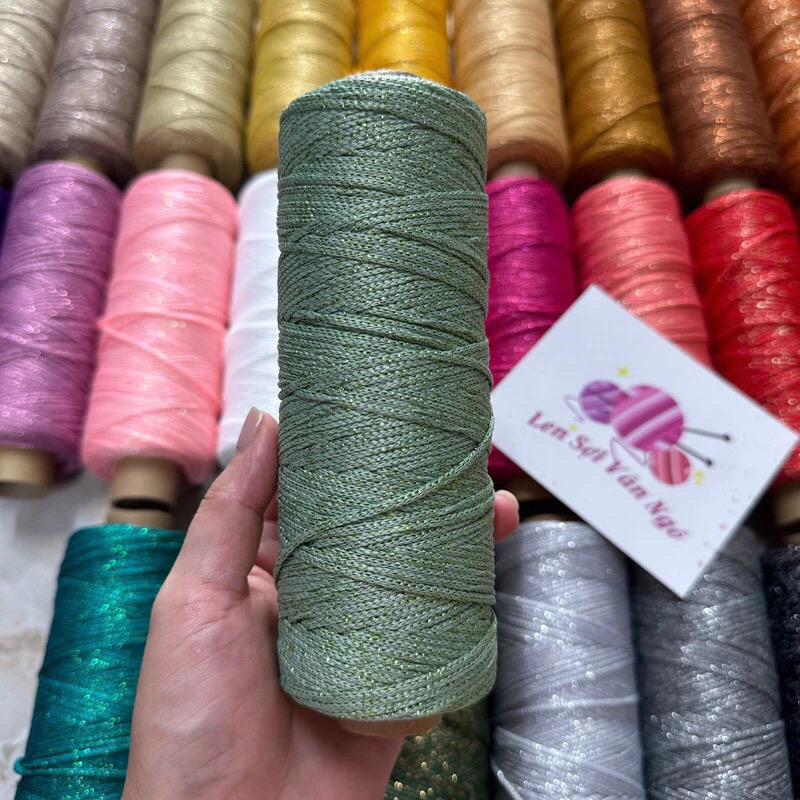 Sợi dệt kim tuyến 2mm Craftyarn VN (cuộn 125gr) (26265)