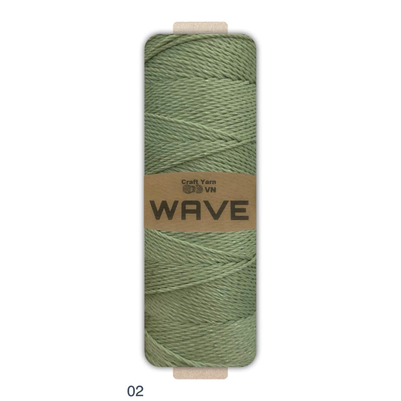 Sợi WAVE Craftyarn VN móc túi/mũ (cuộn 125gr) (26268)