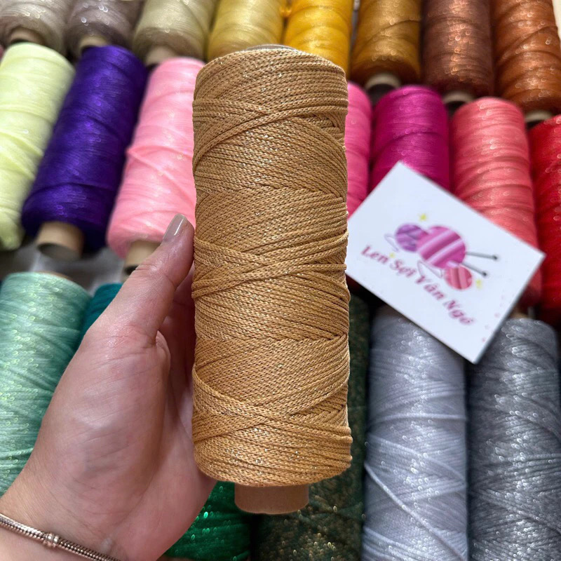 Sợi dệt kim tuyến 2mm Craftyarn VN (cuộn 125gr) (26265)