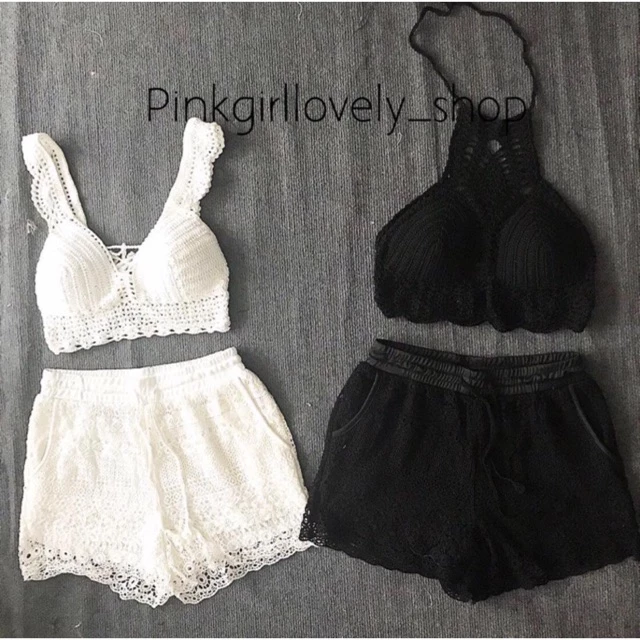 Quần ren (mặc phối với áo bikini) (26124)