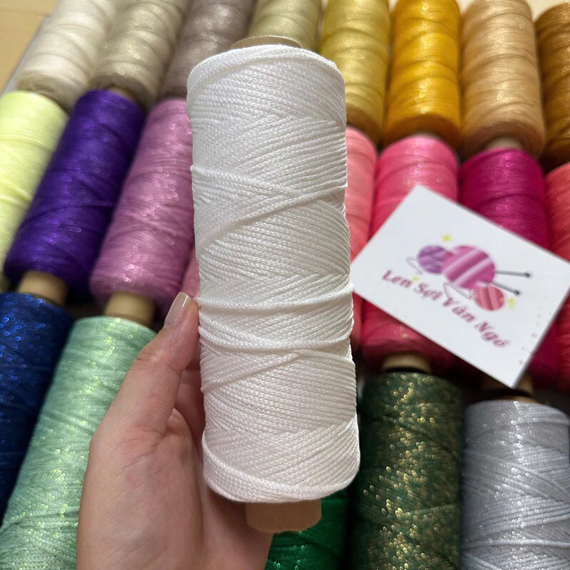 Sợi dệt kim tuyến 2mm Craftyarn VN (cuộn 125gr) (26265)