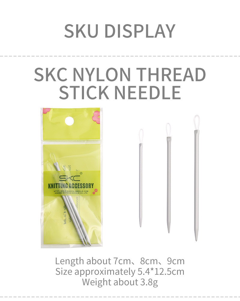 Set 3 kim khâu SKC đuôi mềm
