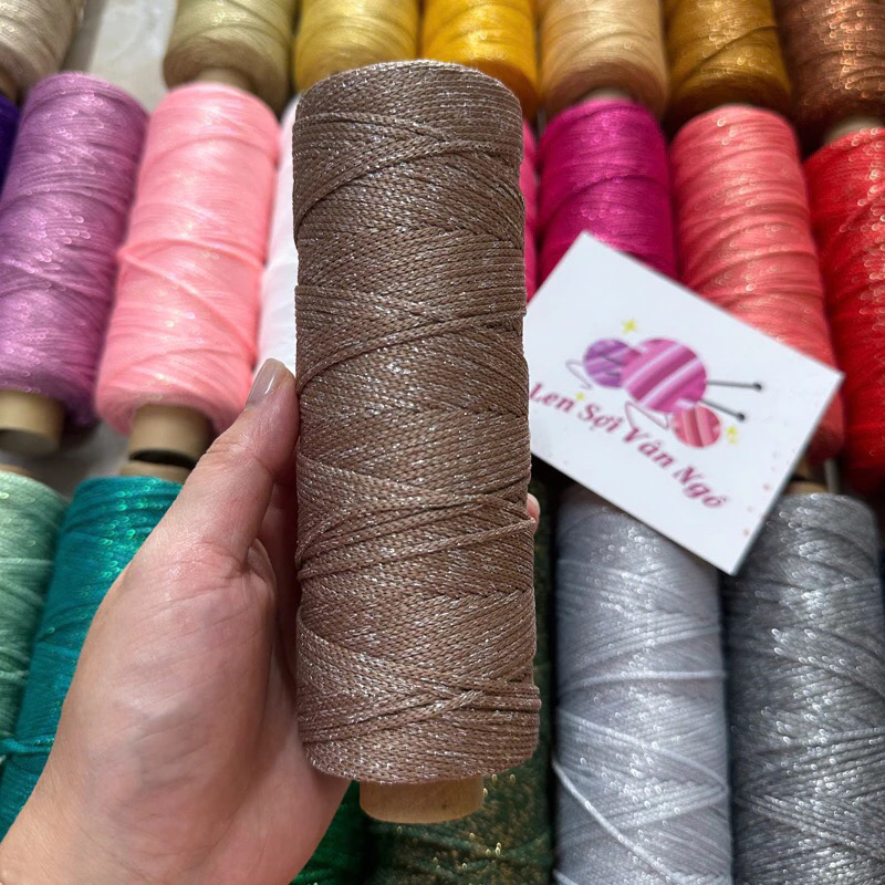 Sợi dệt kim tuyến 2mm Craftyarn VN (cuộn 125gr) (26265)