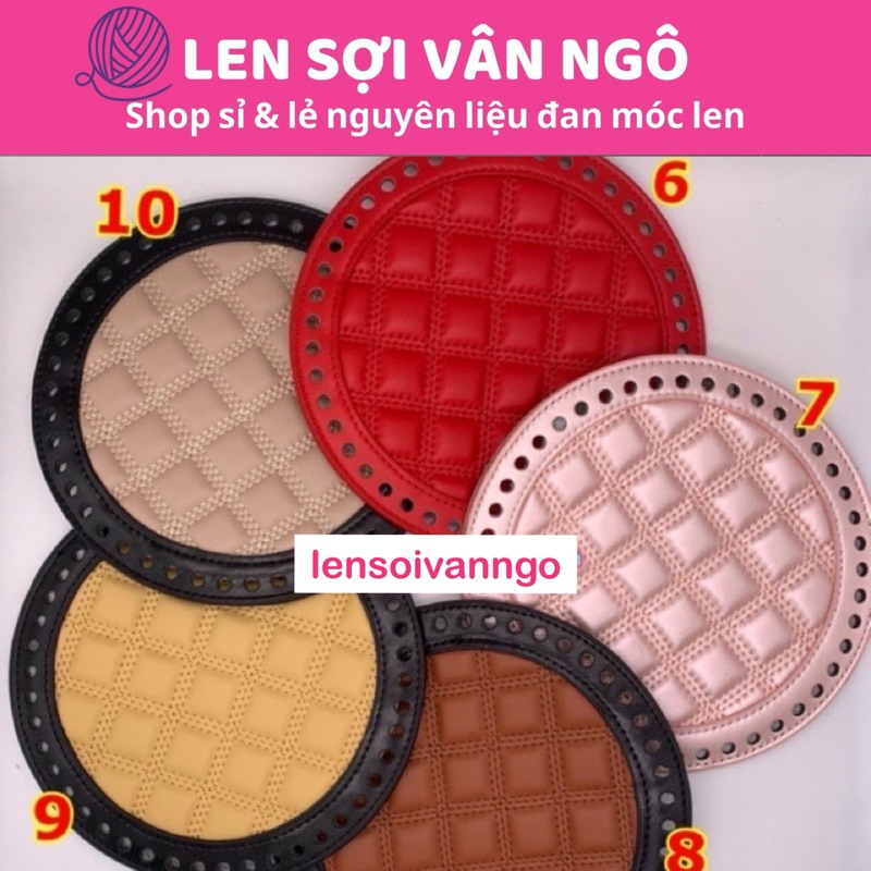 PK túi: đế túi PU tròn đường kính 18cm (1 cái)