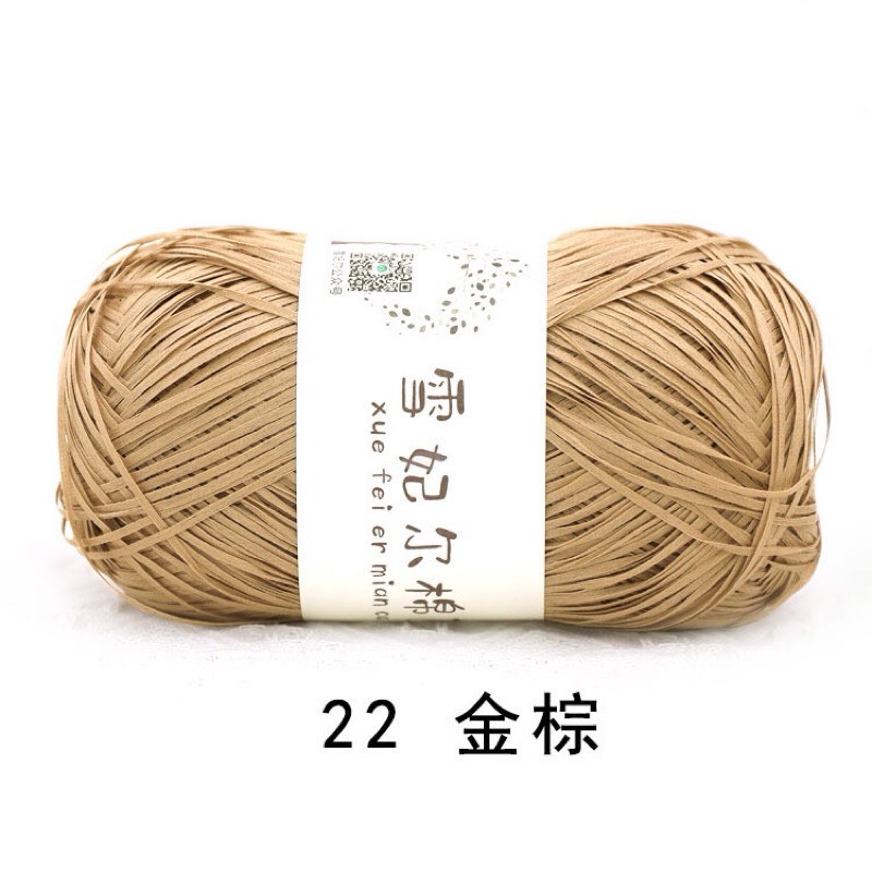 Sợi cỏ Chiffel móc túi, mũ (cuộn 100gr) (26275)