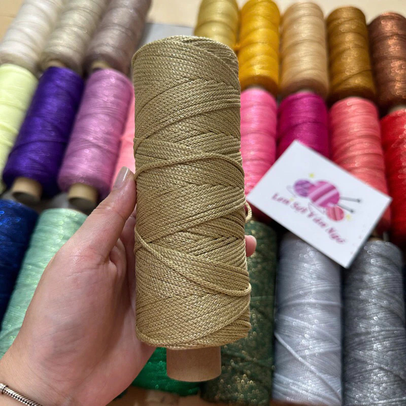 Sợi dệt kim tuyến 2mm Craftyarn VN (cuộn 125gr) (26265)