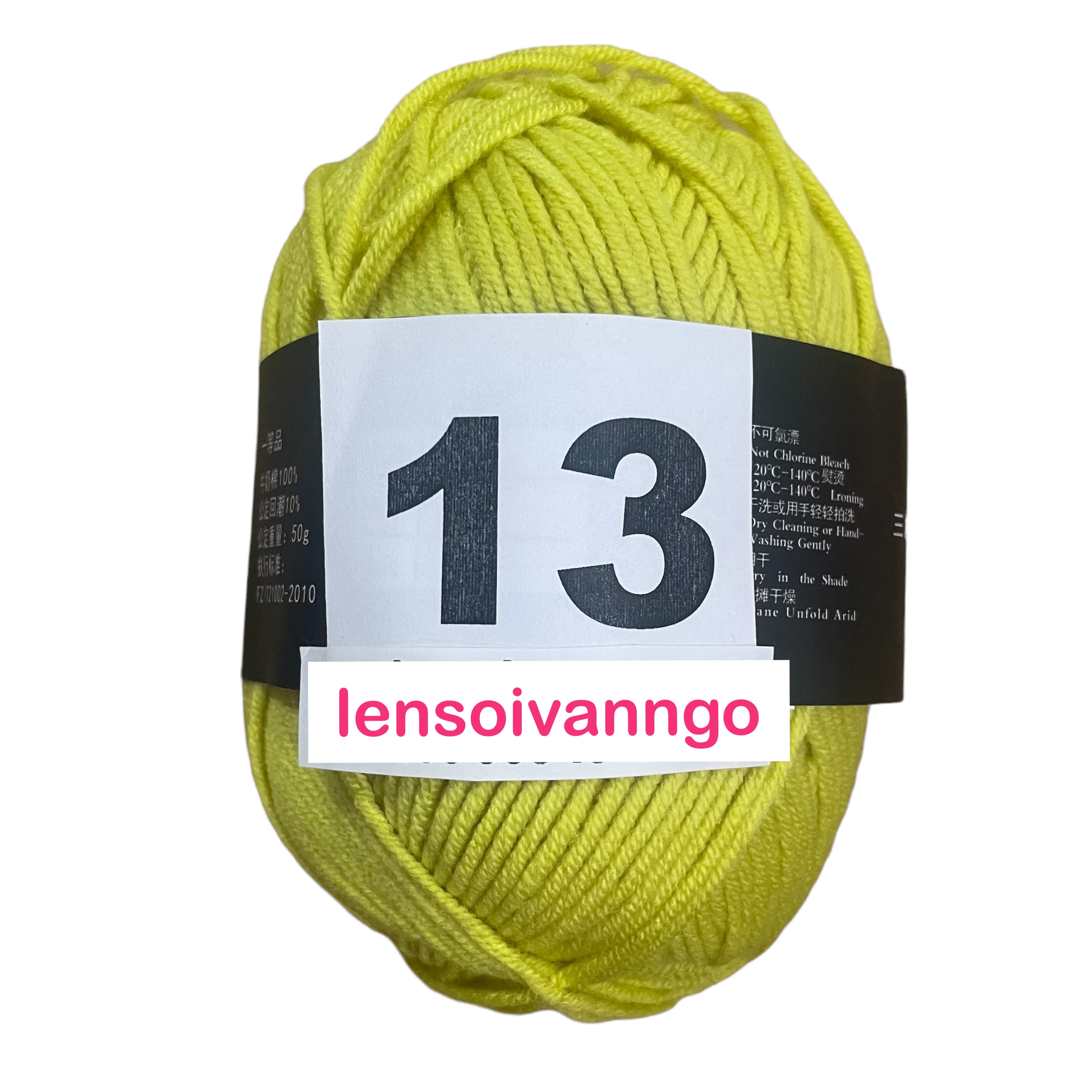 Len Milk Cotton 50gr (mác đen) (26276)