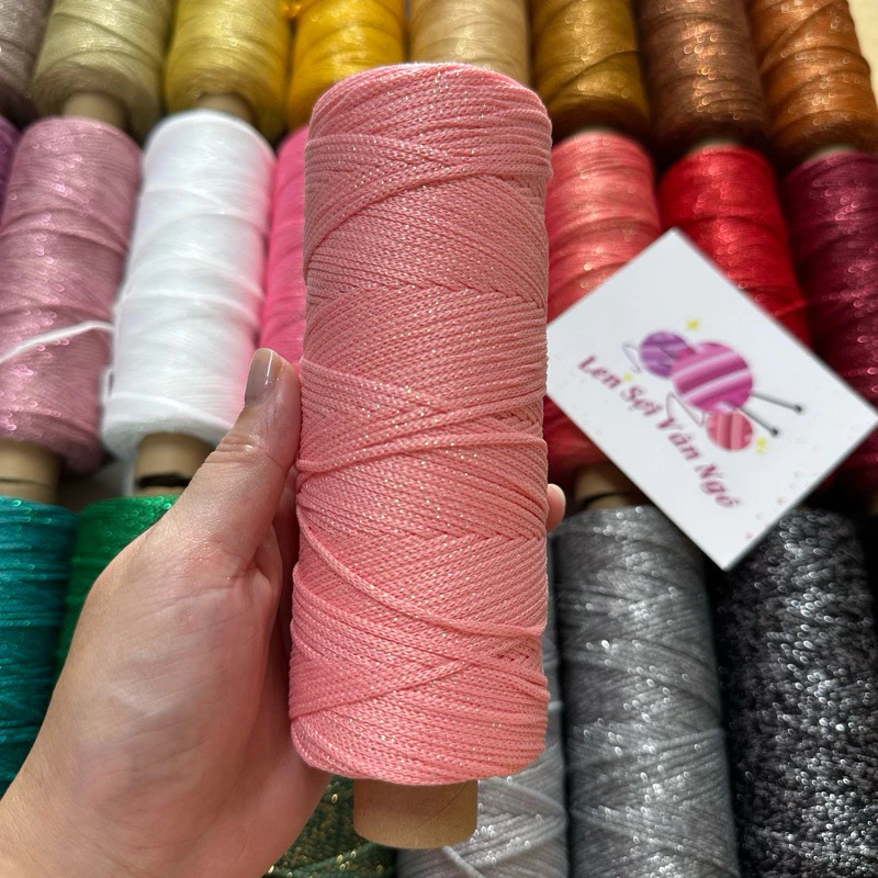 Sợi dệt kim tuyến 2mm Craftyarn VN (cuộn 125gr) (26265)