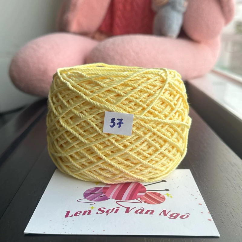 Sợi Macrame Cotton 2mm móc túi, mũ (cuộn 200gr) (26259)