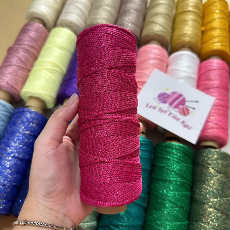 Sợi dệt kim tuyến 2mm Craftyarn VN (cuộn 125gr) (26265)