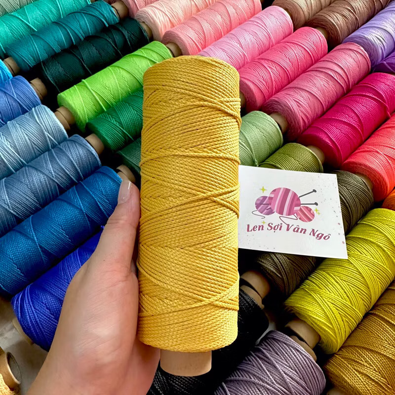 Sợi dệt trơn 2mm Craftyarn VN (cuộn 125gr) (26263)