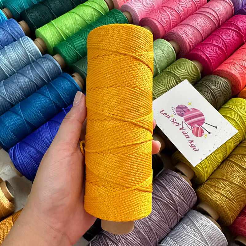Sợi dệt trơn 2mm Craftyarn VN (cuộn 125gr) (26263)