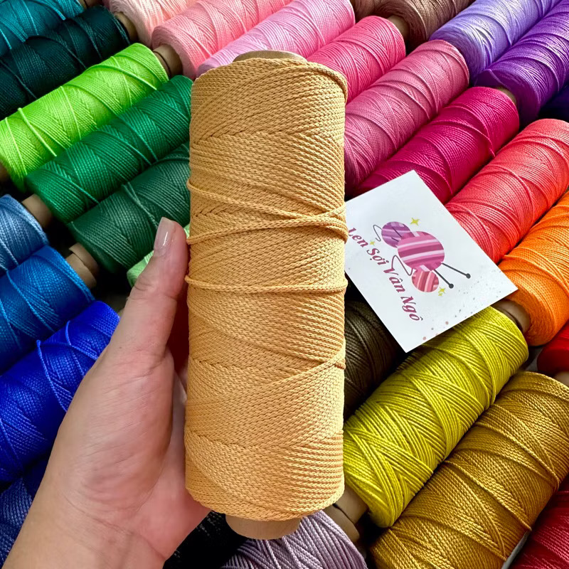 Sợi dệt trơn 2mm Craftyarn VN (cuộn 125gr) (26263)