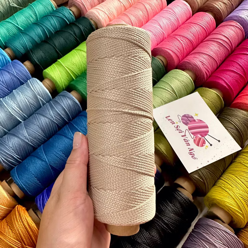 Sợi dệt trơn 2mm Craftyarn VN (cuộn 125gr) (26263)