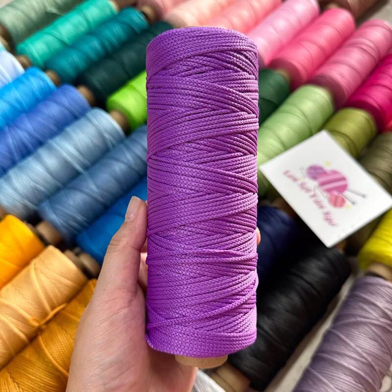 Combo 10 cuộn Sợi dệt trơn 2mm Craftyarn VN (ghi chú chọn màu)