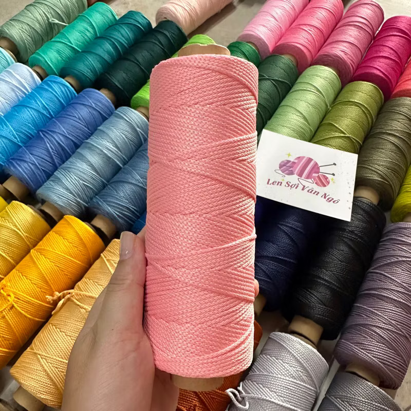 Sợi dệt trơn 2mm Craftyarn VN (cuộn 125gr) (26263)