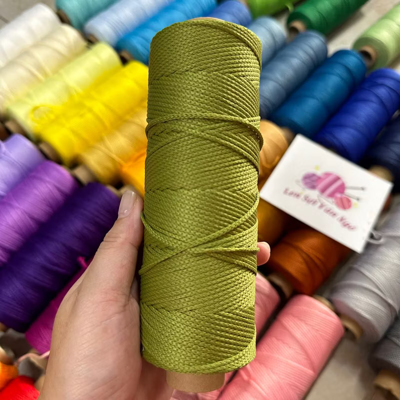 Combo 10 cuộn Sợi dệt trơn 2mm Craftyarn VN (ghi chú chọn màu)