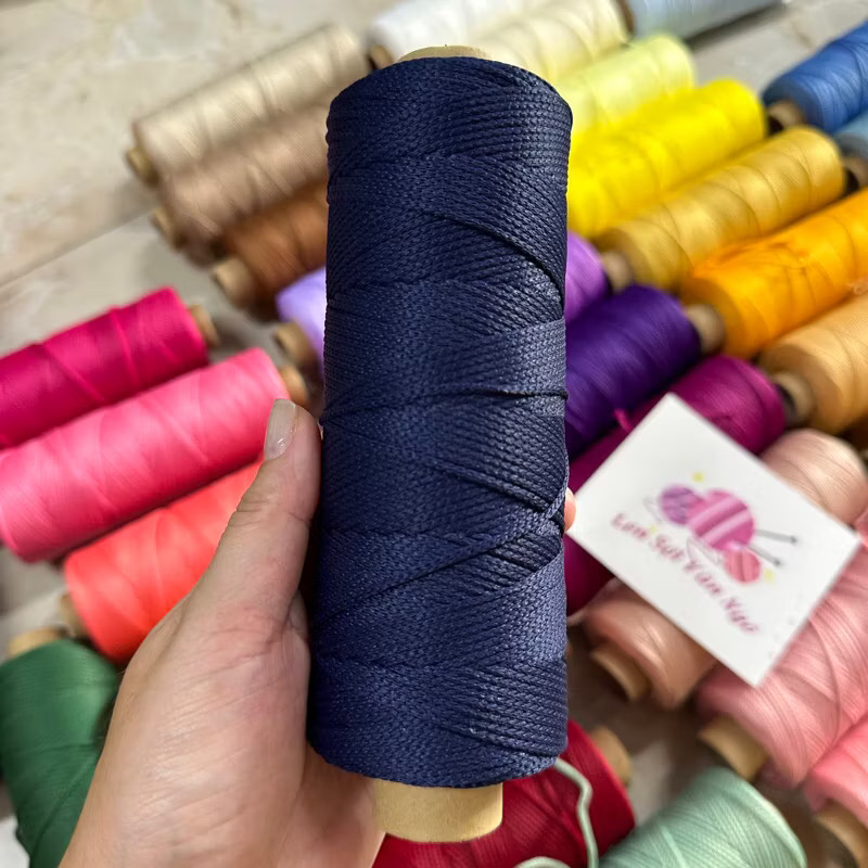 Combo 10 cuộn Sợi dệt trơn 2mm Craftyarn VN (ghi chú chọn màu)