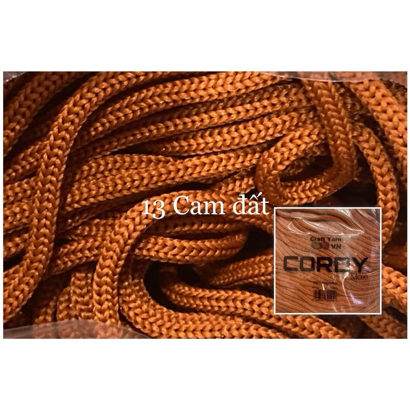 Sợi Cordy Maxi 3.5mm Craftyarn VN dùng để móc túi xách (26272)
