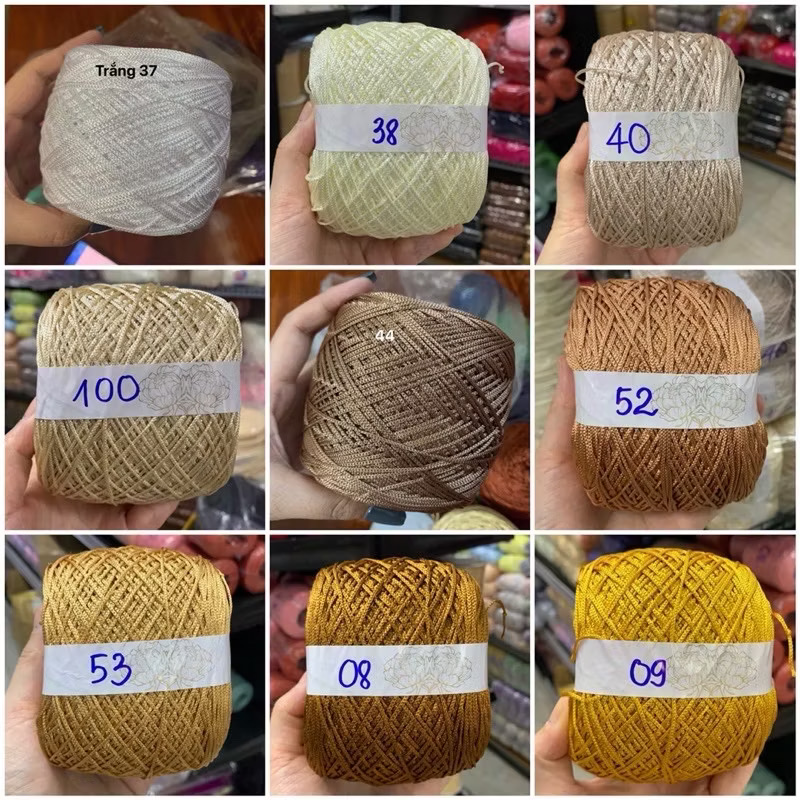 Sợi dù 1mm móc túi / mũ (cuộn 200gr) (26274)