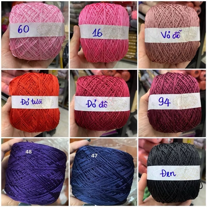 Sợi dù 1mm móc túi / mũ (cuộn 200gr) (26274)