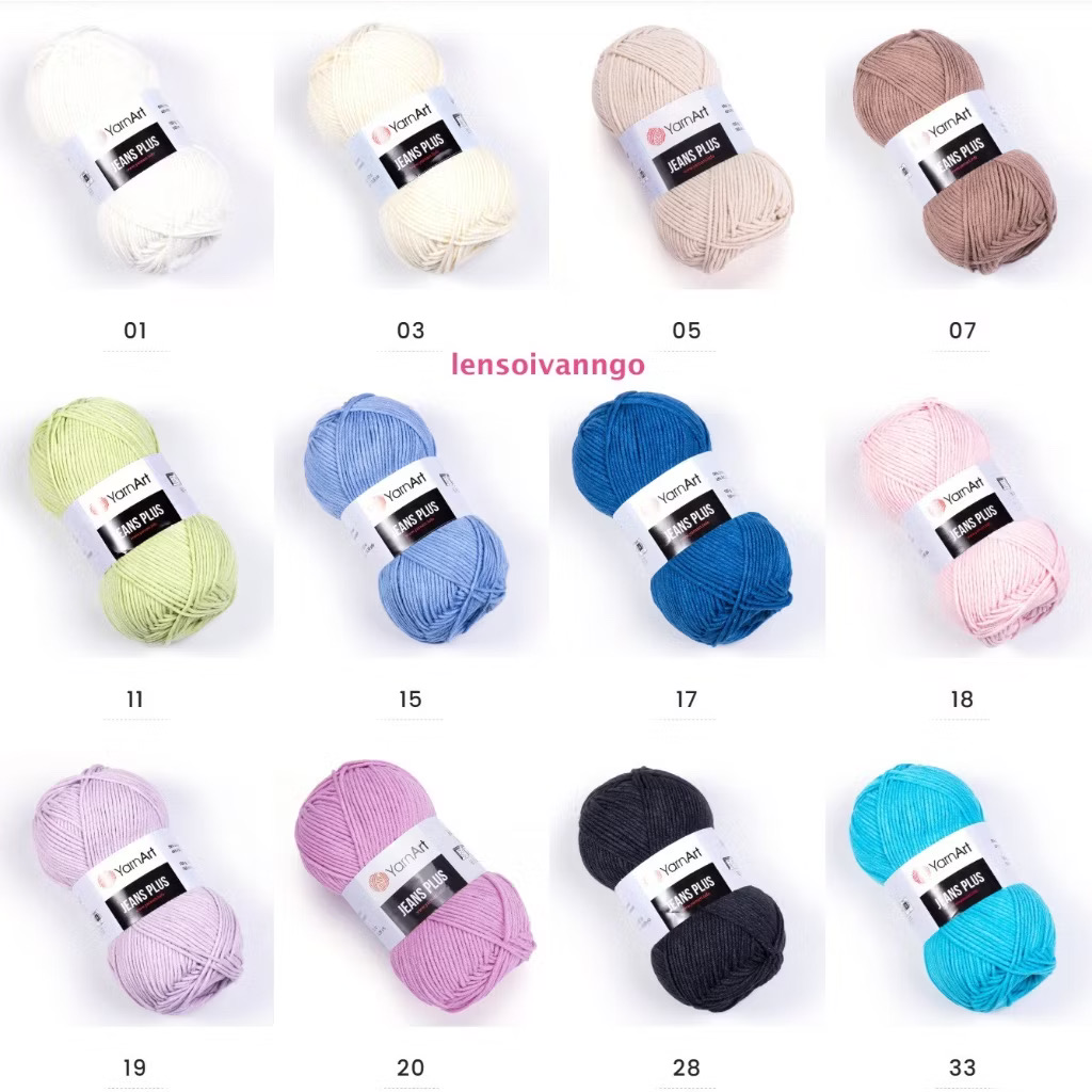 Len YarnArt JEANS PLUS Thổ Nhĩ Kì (cuộn 100gr) (26313)