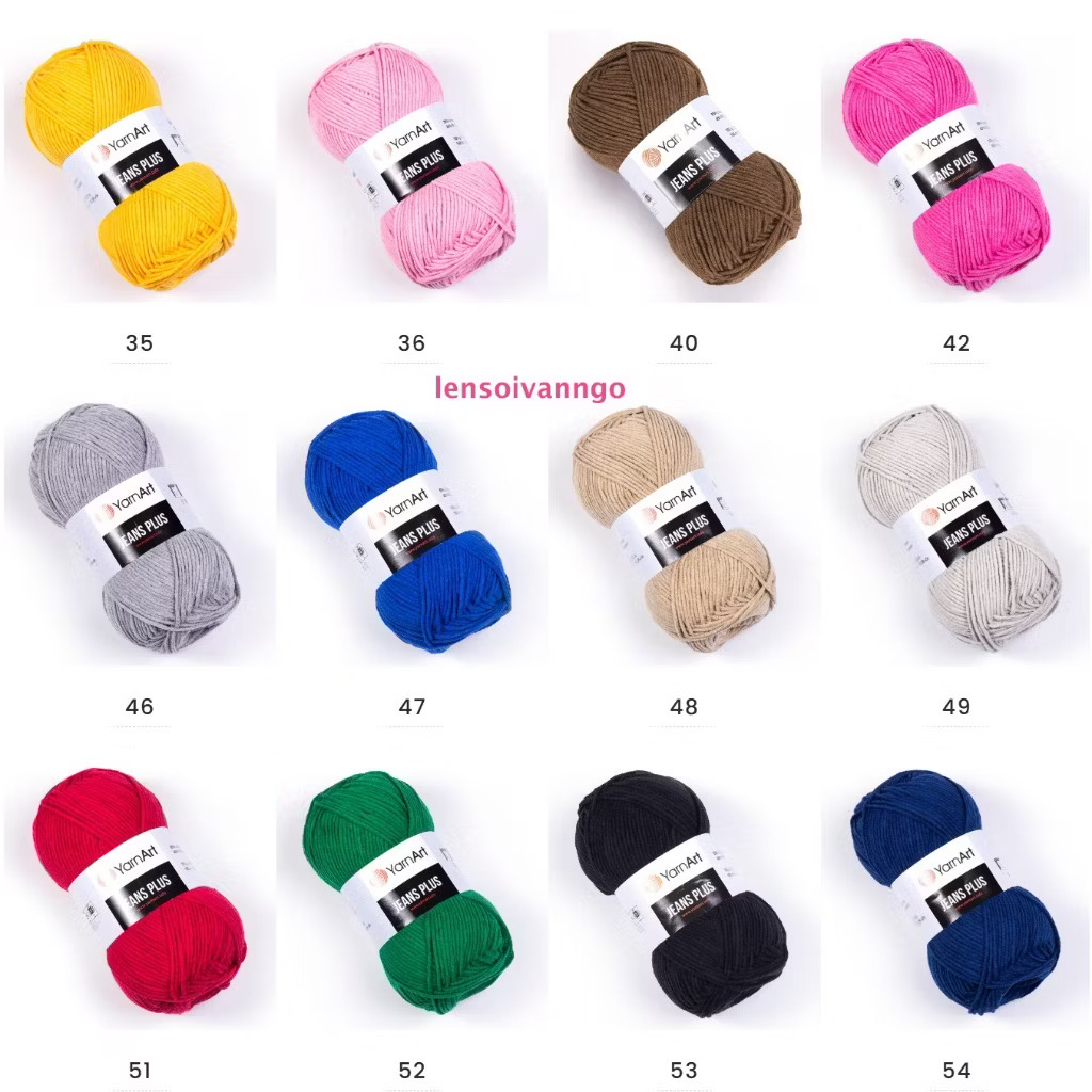 Len YarnArt JEANS PLUS Thổ Nhĩ Kì (cuộn 100gr) (26313)