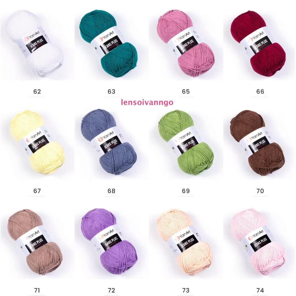 Len YarnArt JEANS PLUS Thổ Nhĩ Kì (cuộn 100gr) (26313)