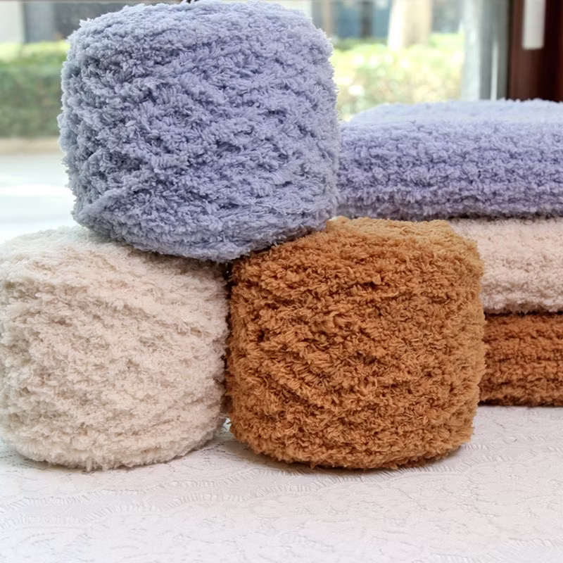 Len bông xù (cuộn 90gr ~ 95gr) (26297)