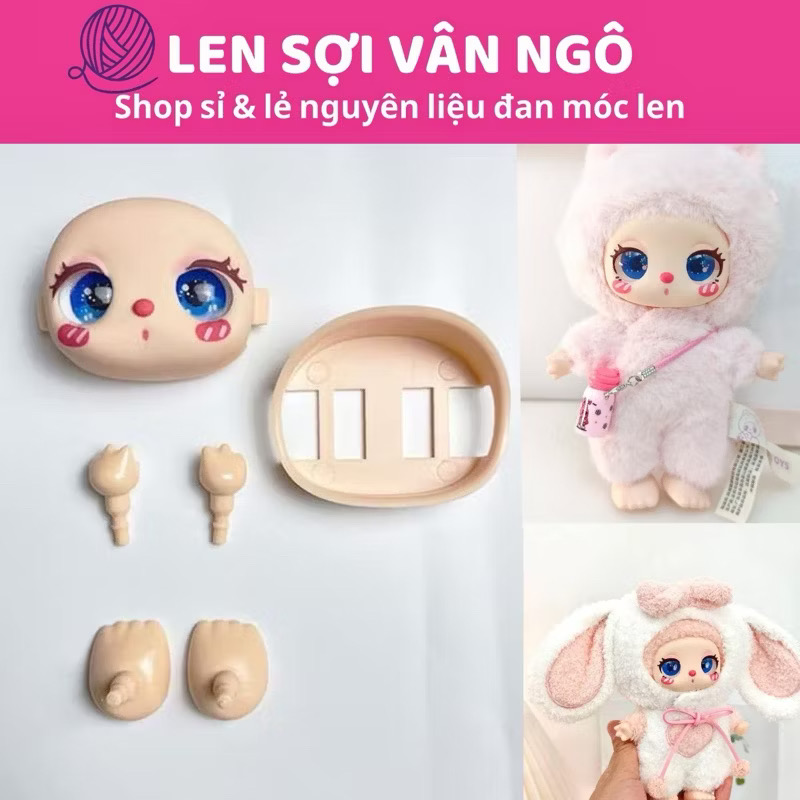 Set Mặt Lila 80% kèm tay chân (hàng gia công) (26105)