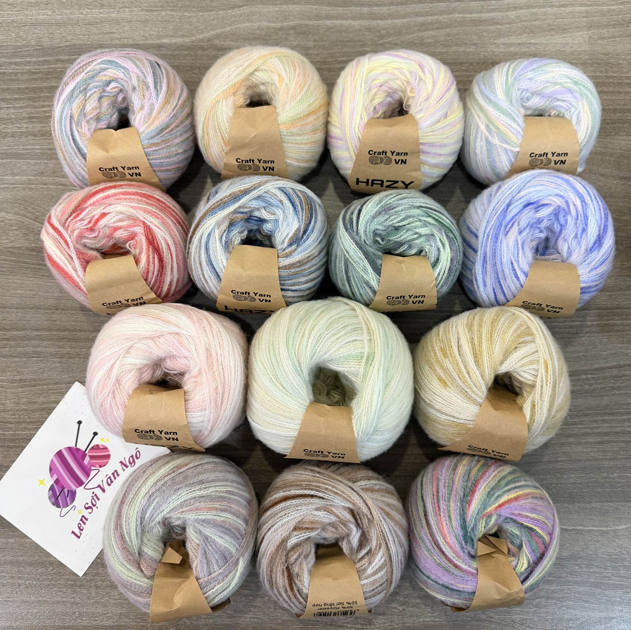 Len HAZY Craftyarn VN (cuộn 50gr) (26334)