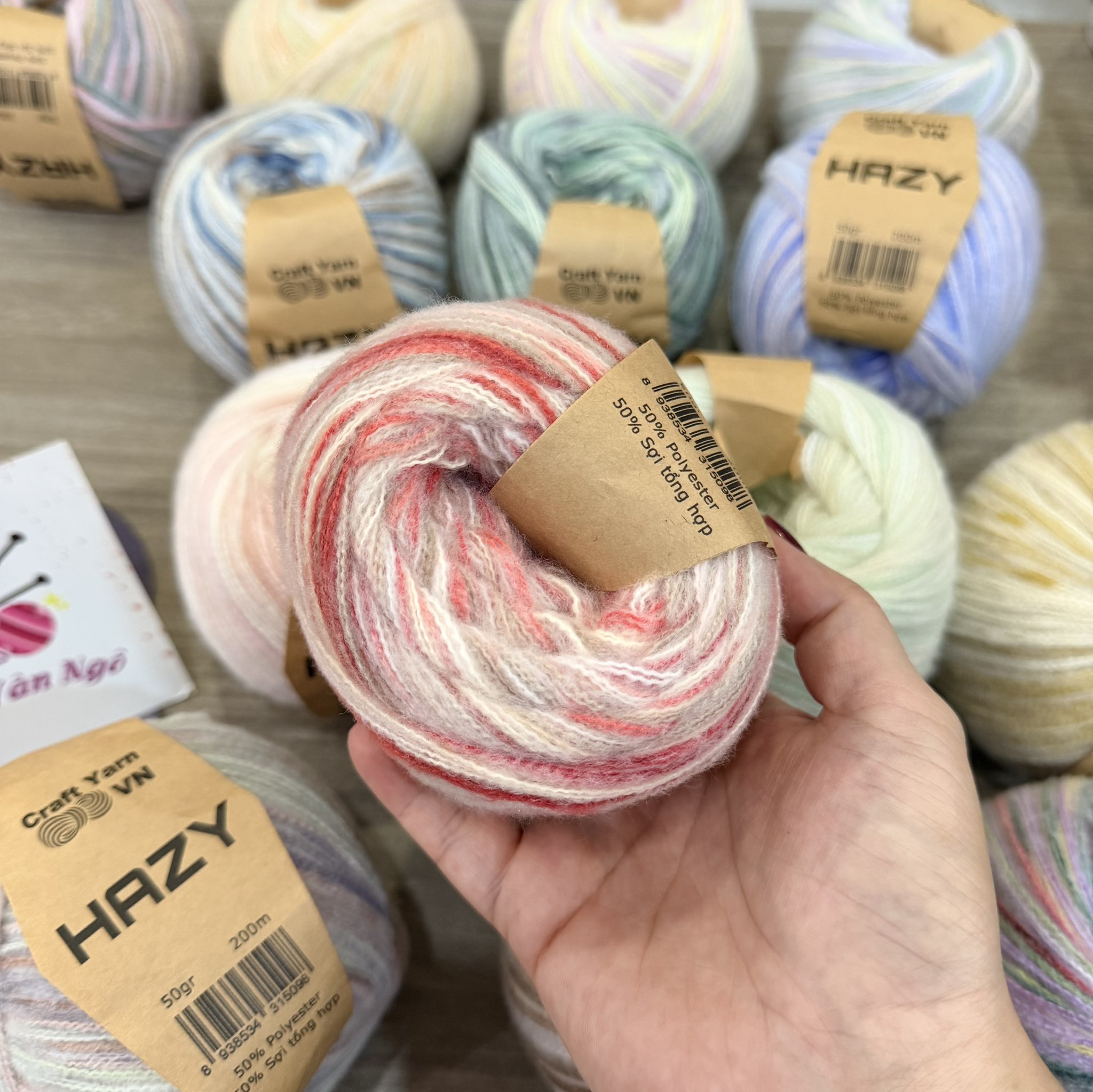 Len HAZY Craftyarn VN (cuộn 50gr) (26334)