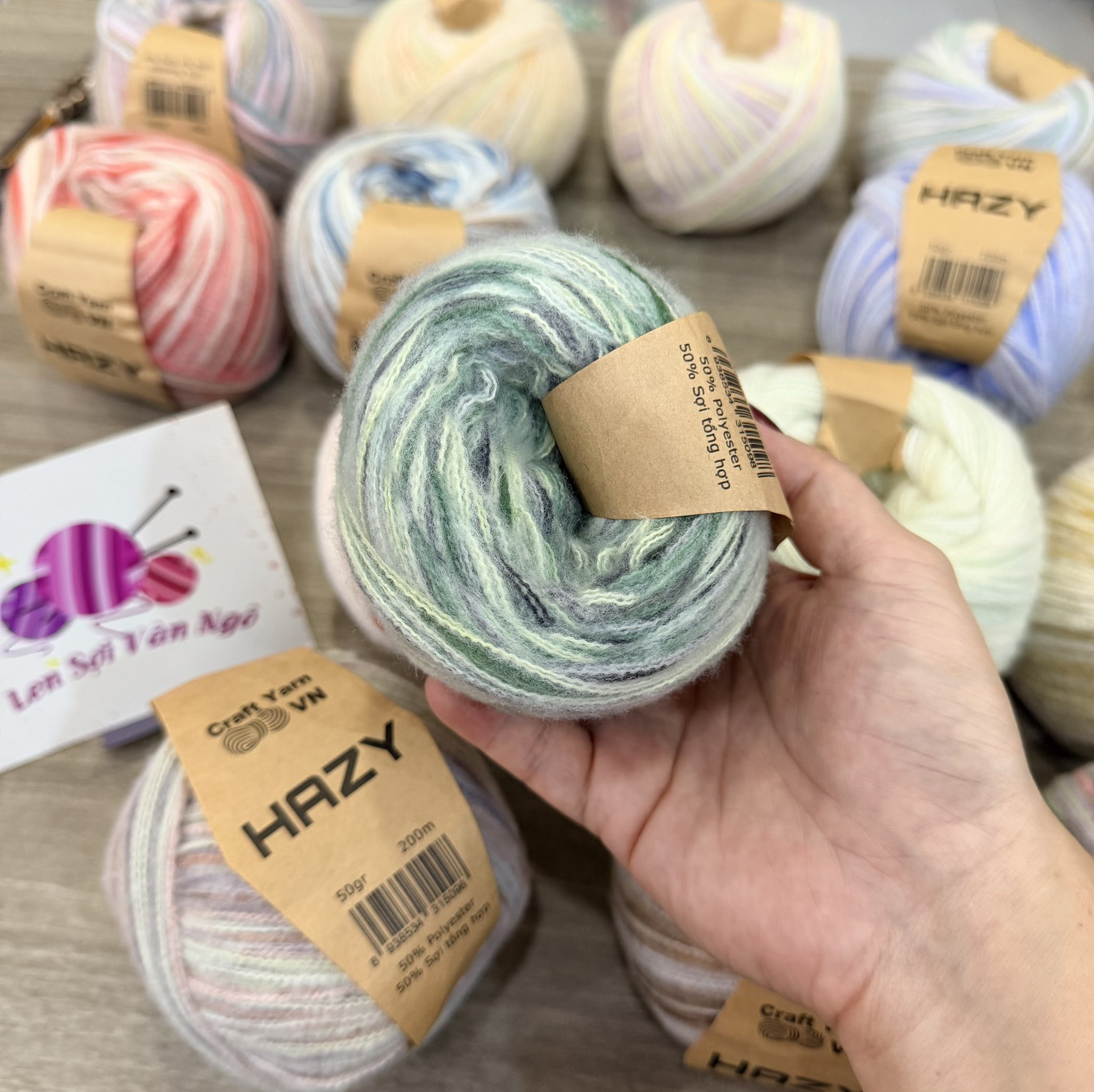 Len HAZY Craftyarn VN (cuộn 50gr) (26334)