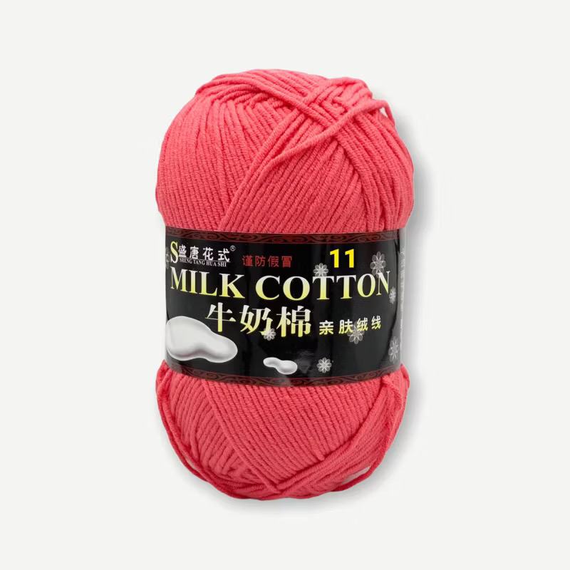 Len Milk Cotton loại 1 (cuộn 125gr) (26278)