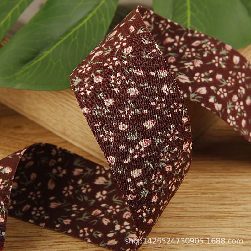 2 mét ruy băng vải hoa (bản 2.5cm) (26119)