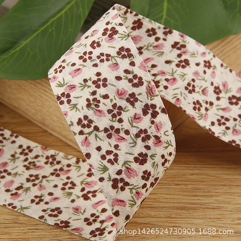 2 mét ruy băng vải hoa (bản 2.5cm) (26119)