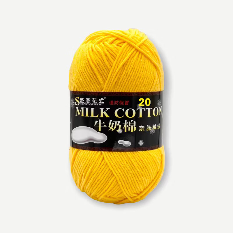 Len Milk Cotton loại 1 (cuộn 125gr) (26278)