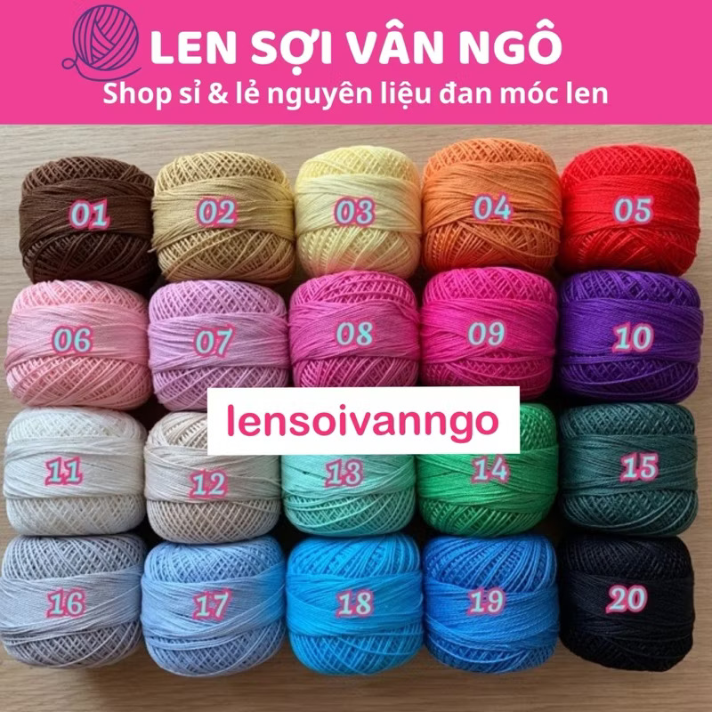 Sợi Cotton ngọc trai 1.2mm (cuộn 50gr) (26332)