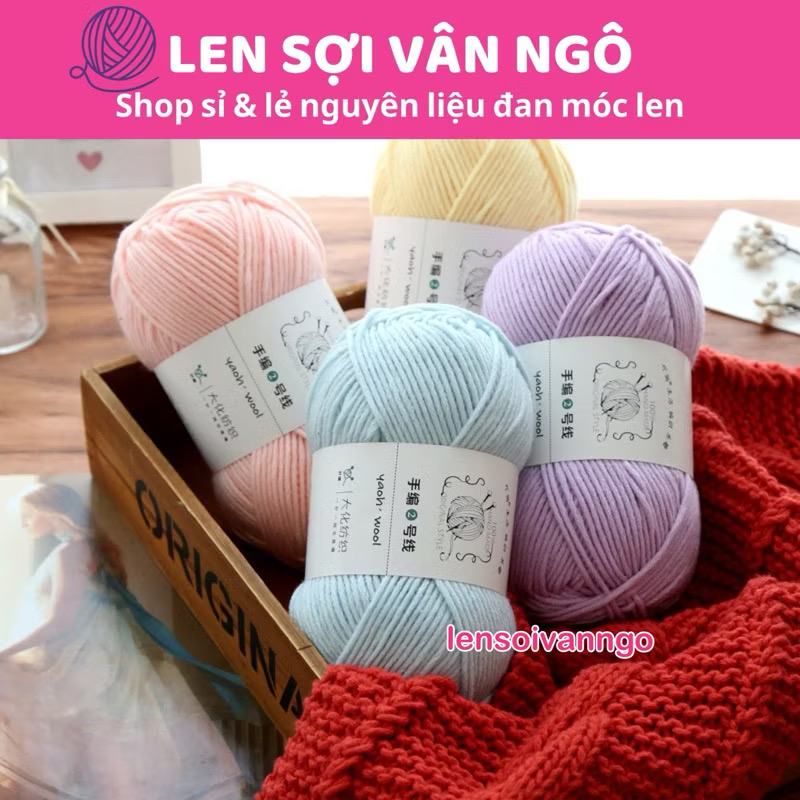 Len Yaoh sợi to 3mm (cuộn 100gr) (26294)