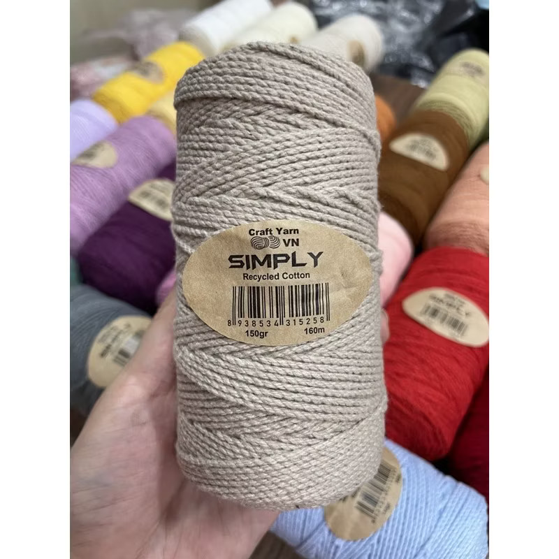 Sợi SIMPLY móc túi/mũ hè (cuộn 150gr) (26260)