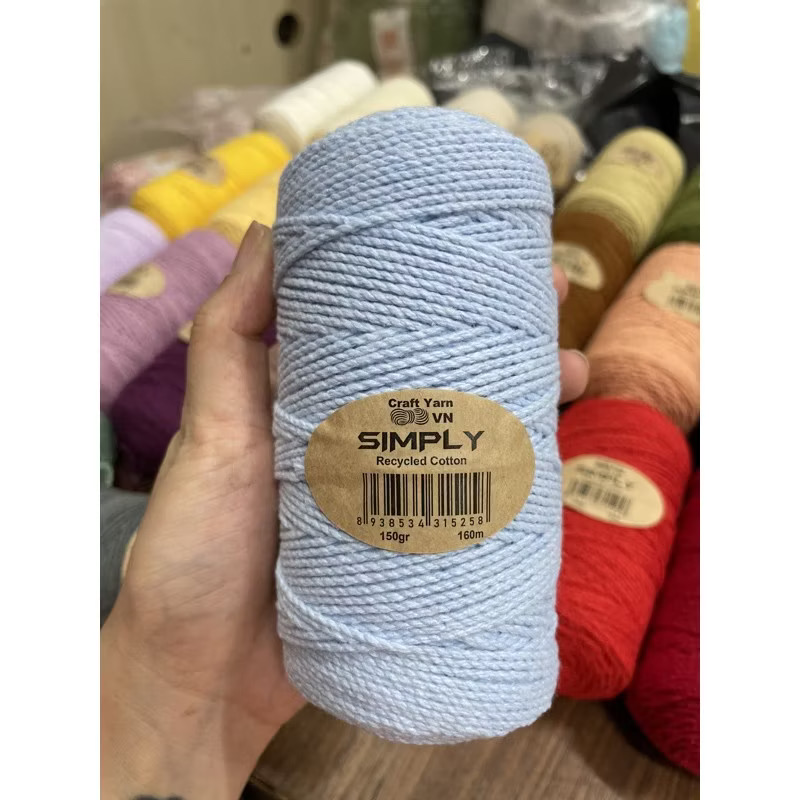 Sợi SIMPLY móc túi/mũ hè (cuộn 150gr) (26260)