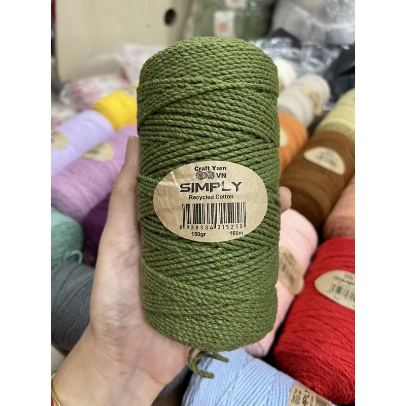 Sợi SIMPLY móc túi/mũ hè (cuộn 150gr) (26260)