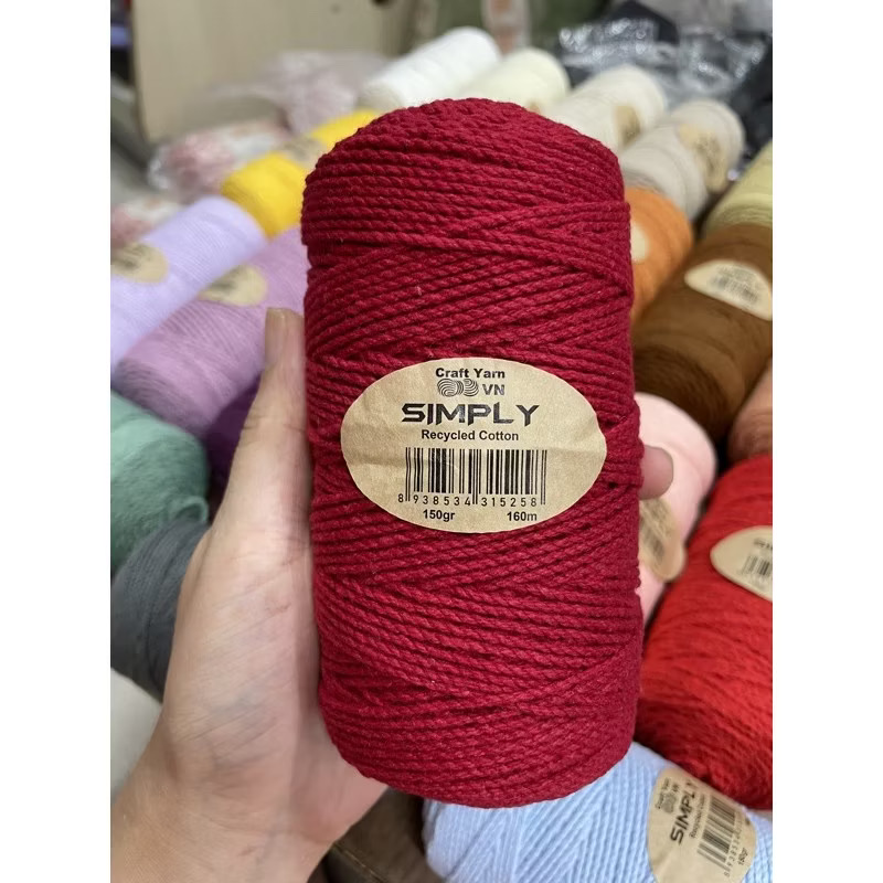 Sợi SIMPLY móc túi/mũ hè (cuộn 150gr) (26260)