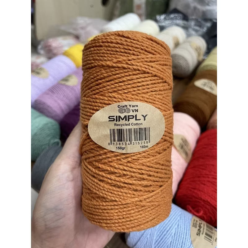 Sợi SIMPLY móc túi/mũ hè (cuộn 150gr) (26260)