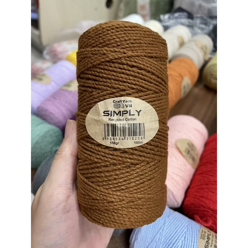 Sợi SIMPLY móc túi/mũ hè (cuộn 150gr) (26260)