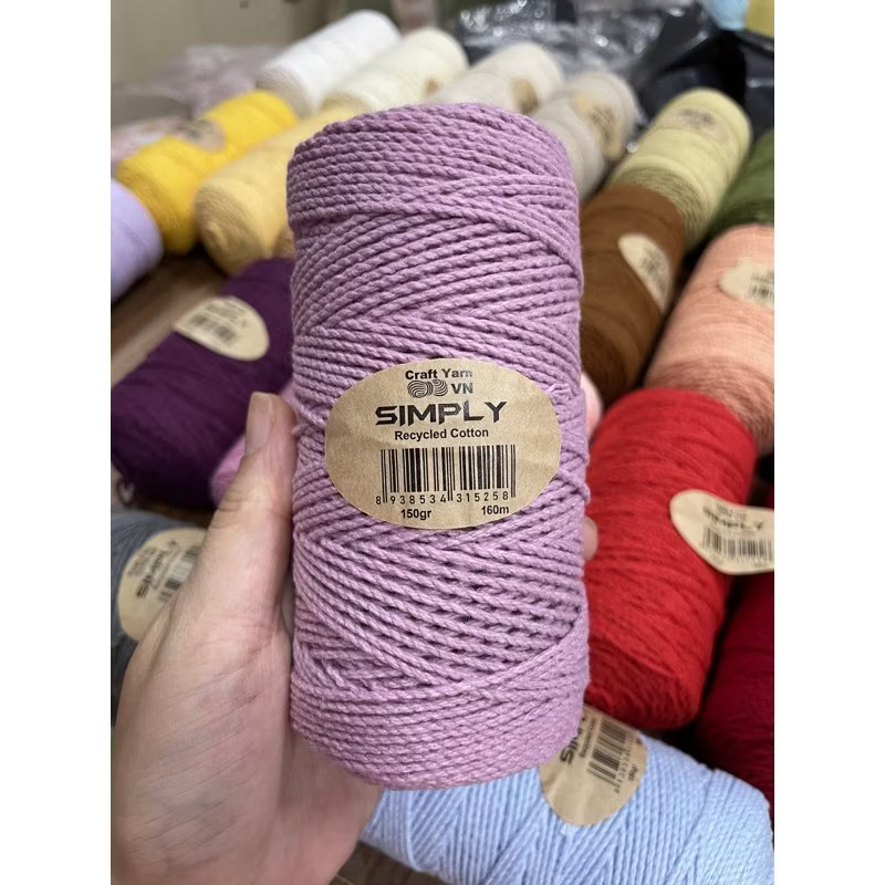 Sợi SIMPLY móc túi/mũ hè (cuộn 150gr) (26260)